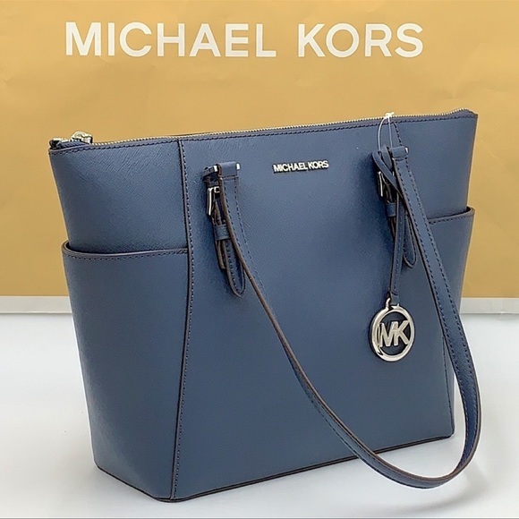 Michael Kors Handbags - MICHAEL KORS Charlotte Large Leather Top-Zip Tote